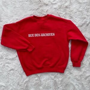 H&M Red Crewneck